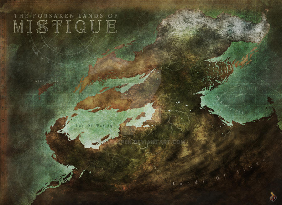 Cothique Map Fantasy Map - Mystique by Djekspek on DeviantArt