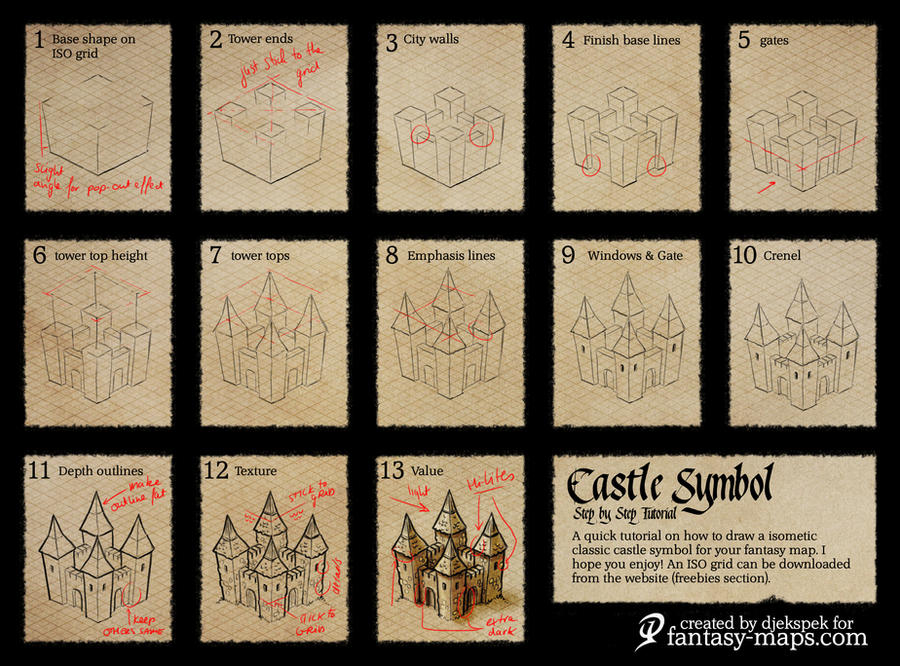 Fantasy Map Tutorial - Castle Symbol