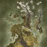 Handpainted Fantasy Map Concept