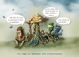 The saga continues by Crayon And Djekspek