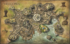 Theogonia City Map for Erevos Campaign