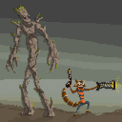 Groot and Rocket