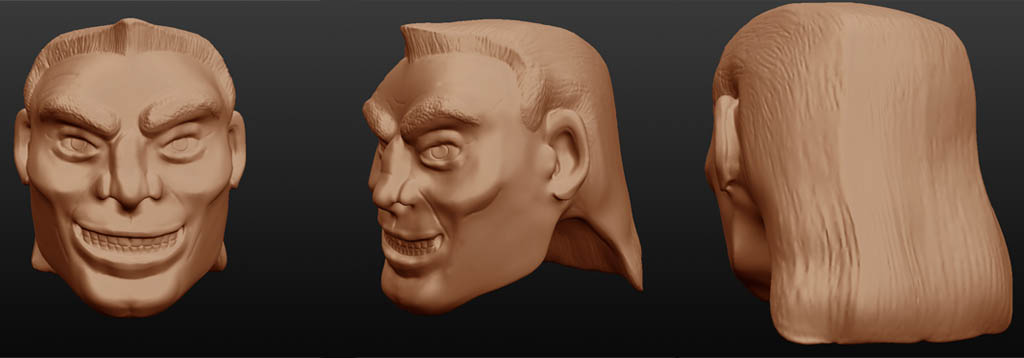 Sculptris: Eddie Brock head 3