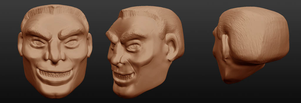 Sculptris: Eddie Brock head 2