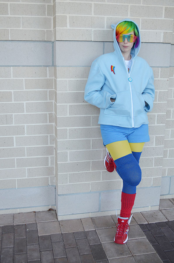 Rainbow Dash Hoodie Cosplay Costume