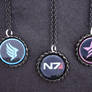 Mass Effect N7 Paragon Renegade Necklaces