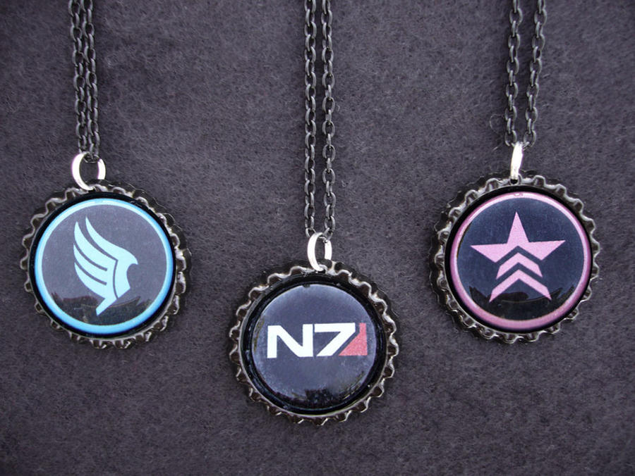 Mass Effect N7 Paragon Renegade Necklaces