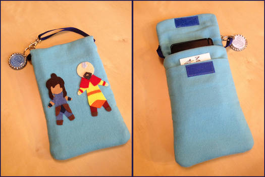 Korra and Tenzin Character ATLA Avatar Purselet