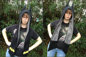 Batman Scoodie Scarf Hood Cosplay