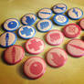 TF2 Team Fortress 2 Classes Button Sets - Red Blu