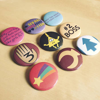 Gravity Falls Button Set