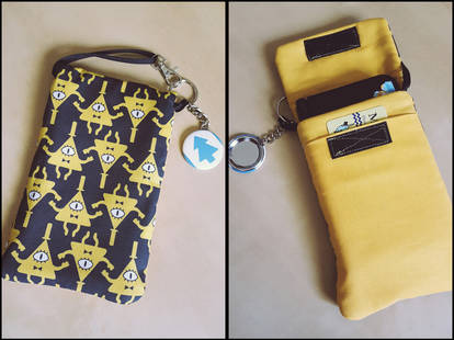 Bill Cipher Gravity Falls Purselet - Handmade