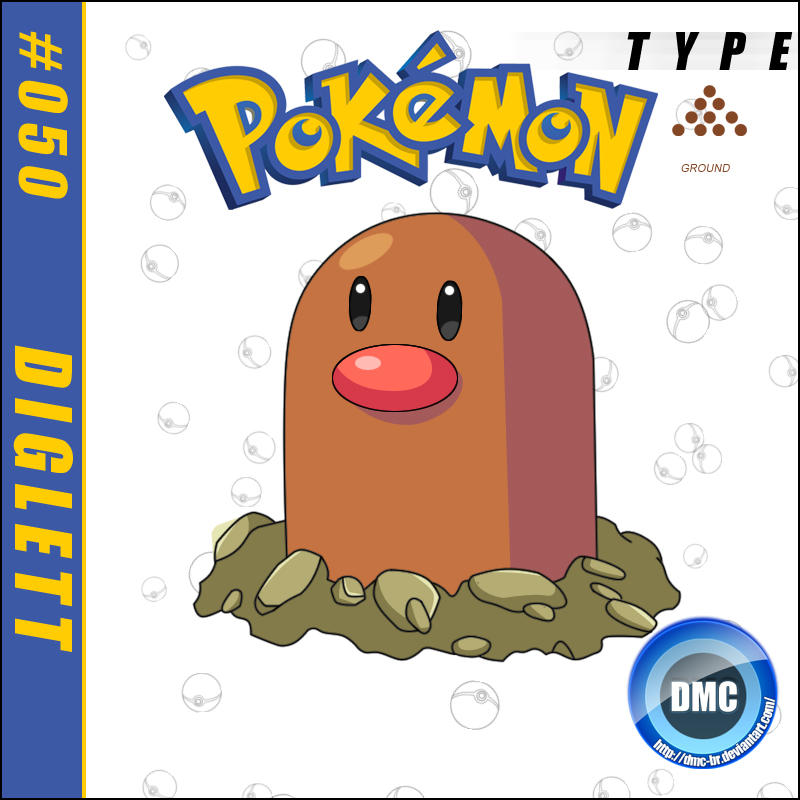 Butth Diglett 050 - Diglett by dmc-br on DeviantArt