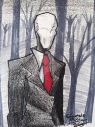 - Slenderman - redraw - sketchbook testing -