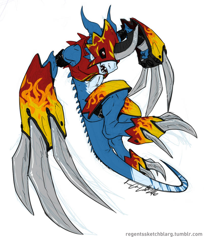 Flamedron Flamedramon by RegentShaw on DeviantArt