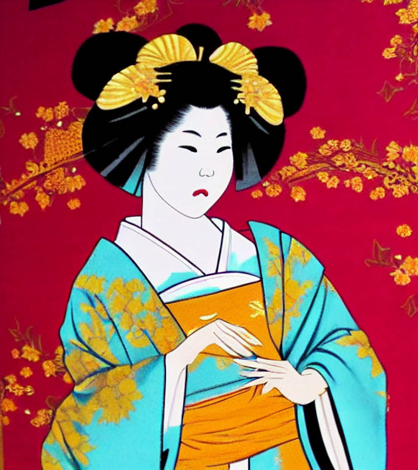 Beautiful Geisha, Traditional Japanese Art by IntiArt on DeviantArt