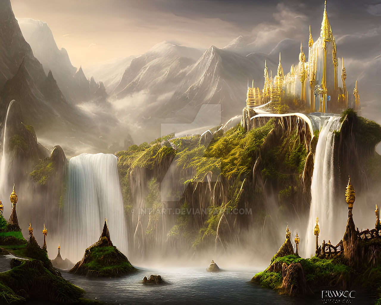 Fantasy Kingdom Landscape 1 by IntiArt on DeviantArt Fantasy Kingdom Landscape 1 by IntiArt on DeviantArt