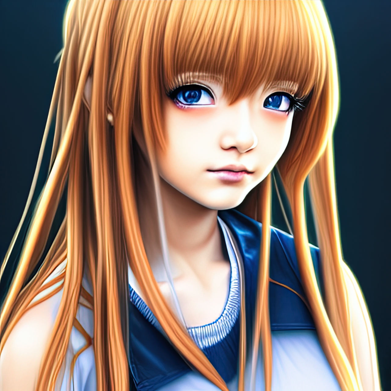 Realistic Anime Ginger Girl by IntiArt on DeviantArt