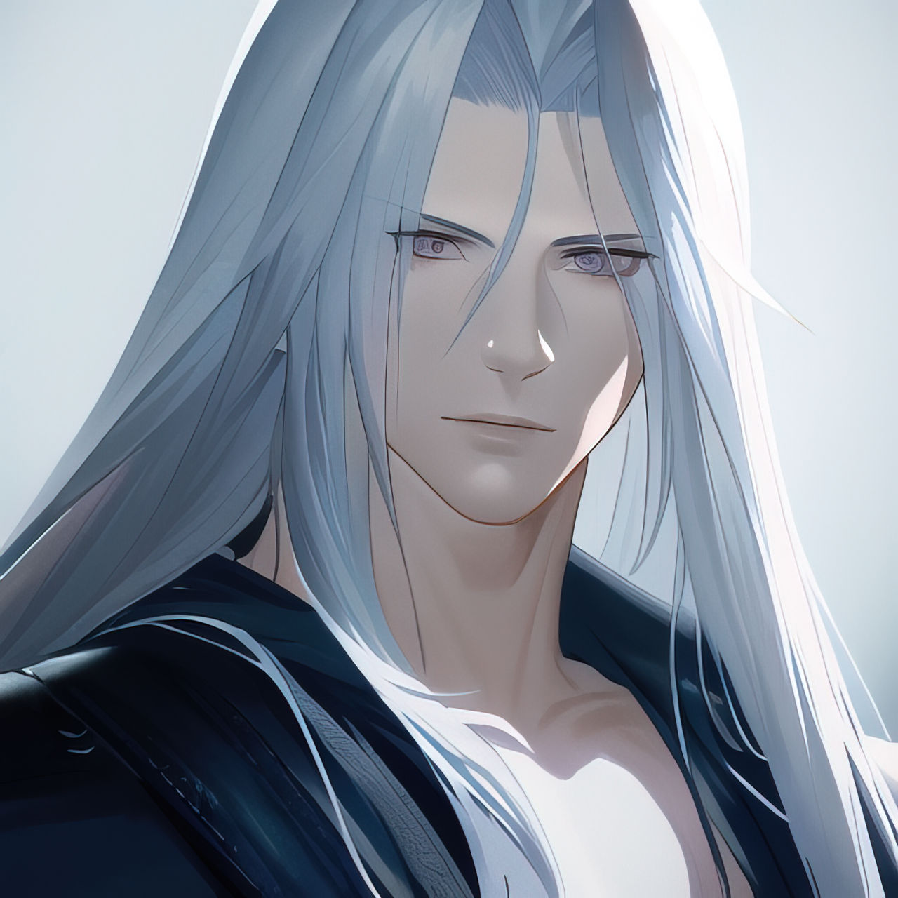 Sephiroth Anime Portrait by IntiArt on DeviantArt