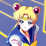 Sailor Moon Face by IntiArt