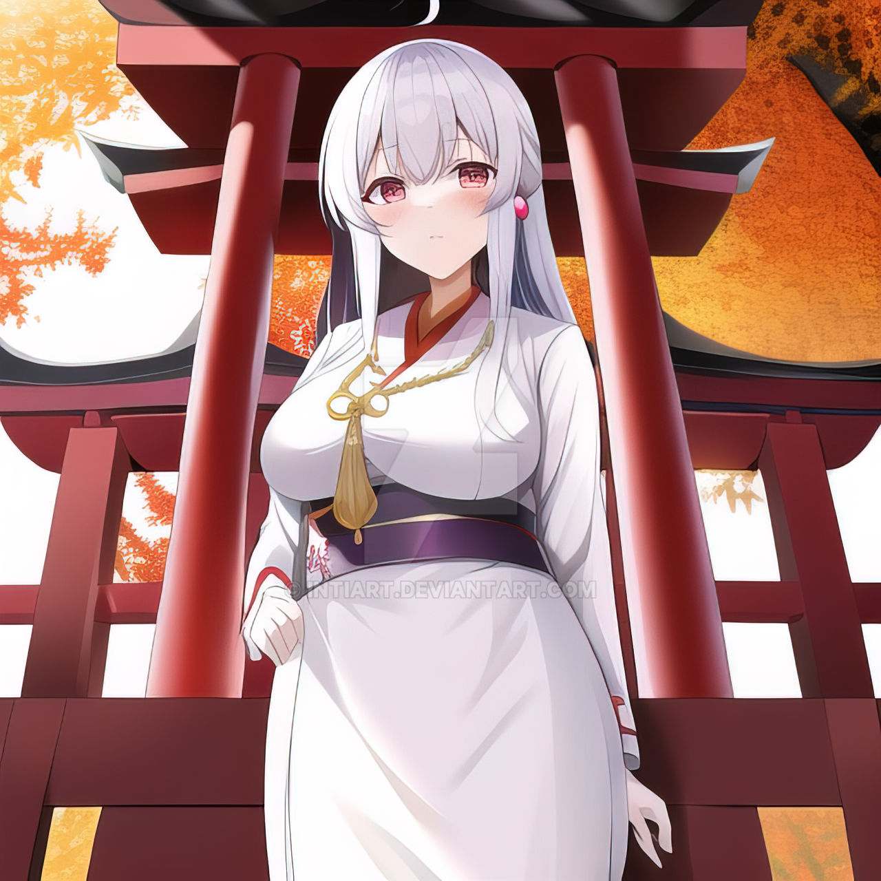 Deviantart Shinto Shinto Priestess 1 by IntiArt on DeviantArt