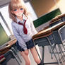 Blonde Girl at School (Free Download)