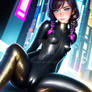 Cyberpunk Bodysuit Girl #7