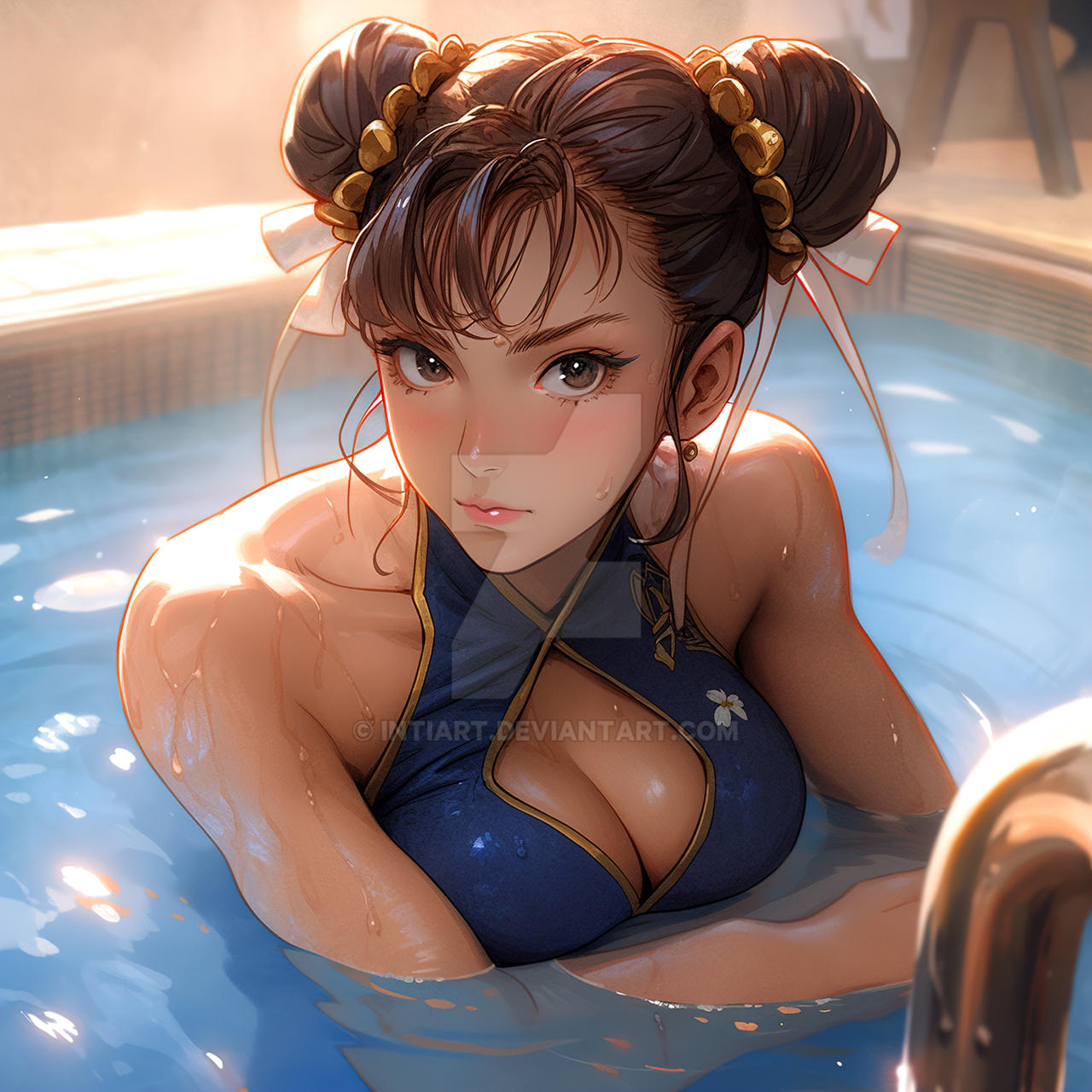 ChunLi Hot Tub by IntiArt on DeviantArt