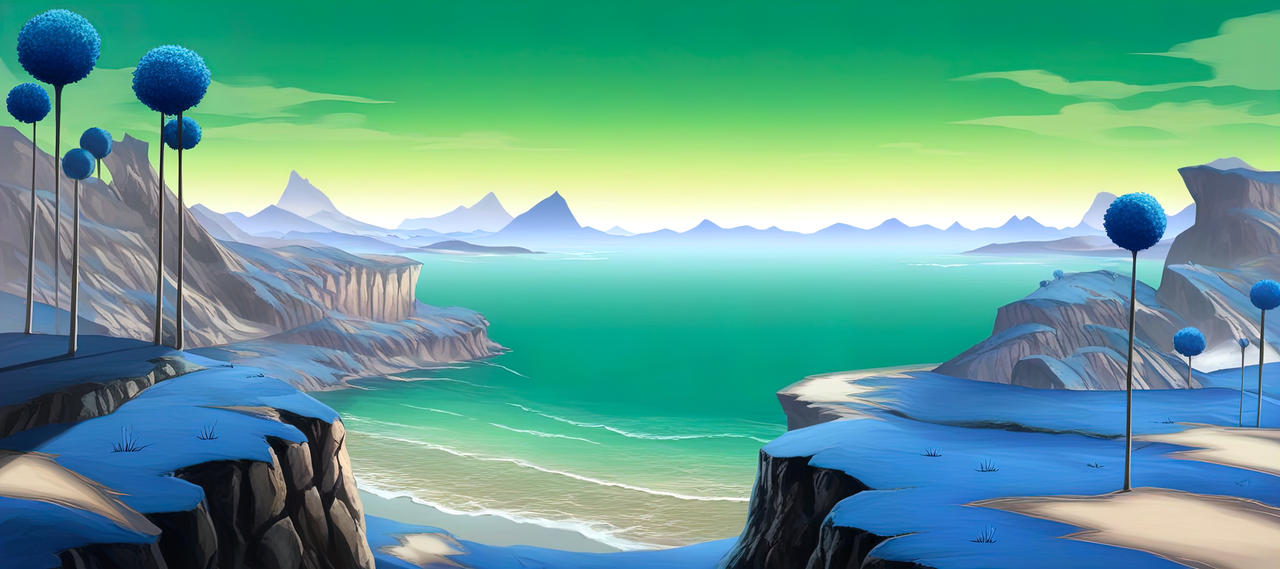 Namek Computer Background Namek Landscape (Free Download) by IntiArt on DeviantArt