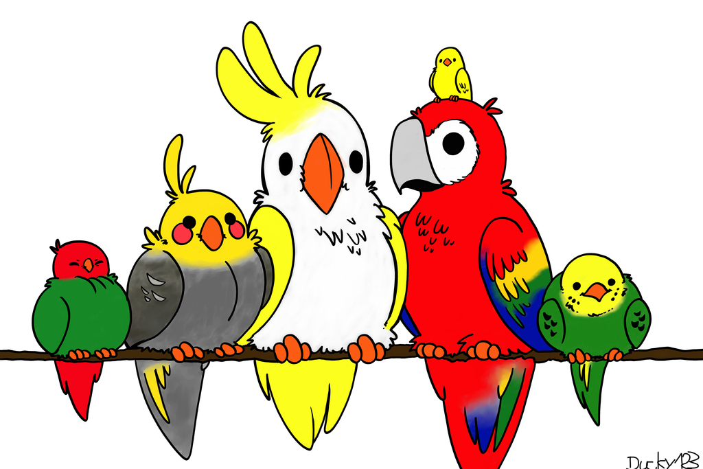 136 Birbs (lineart by tsao-shin)