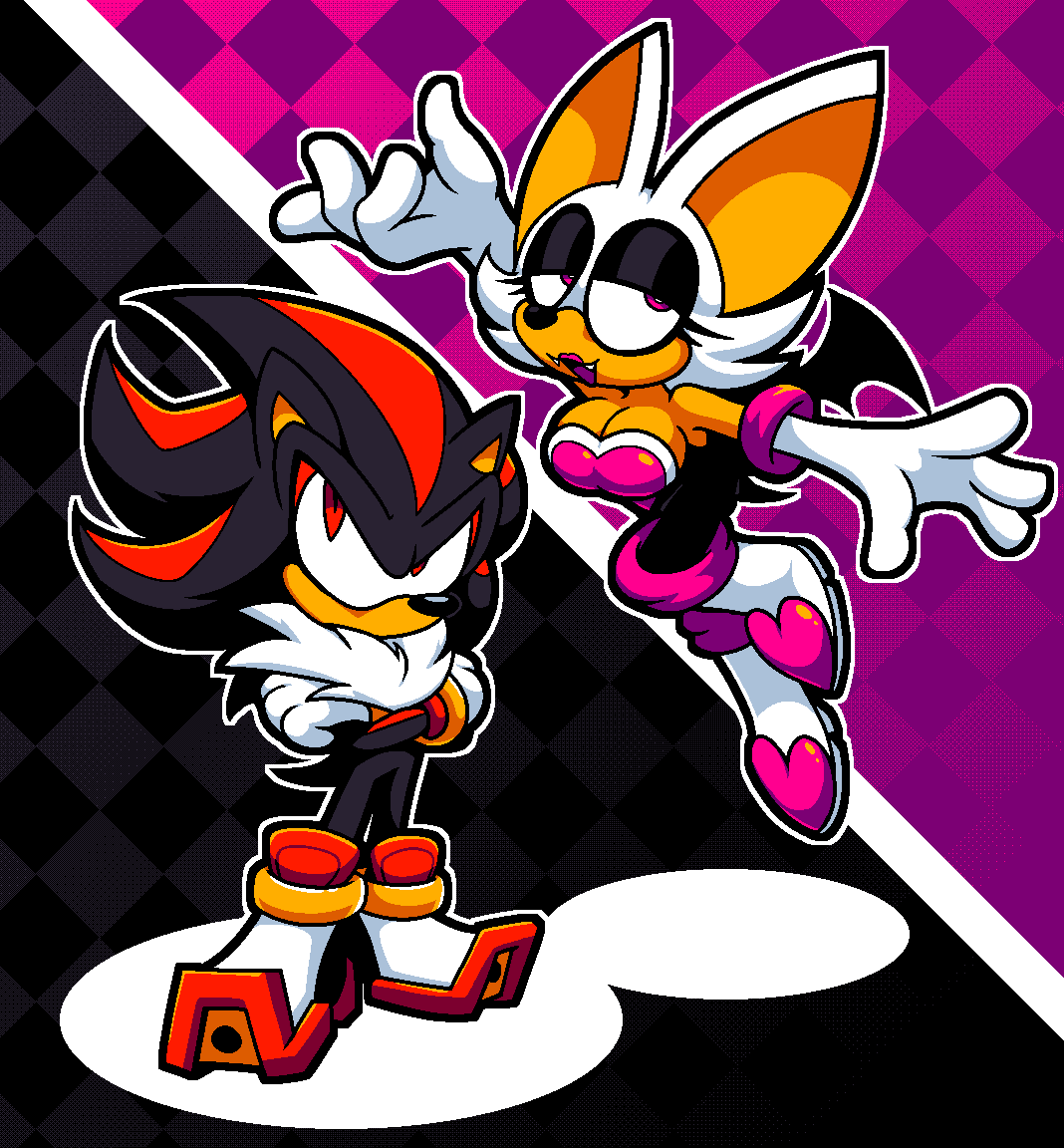 Shadow Rouge Wolf Shadow and Rouge by DerpTheAlmighty on DeviantArt