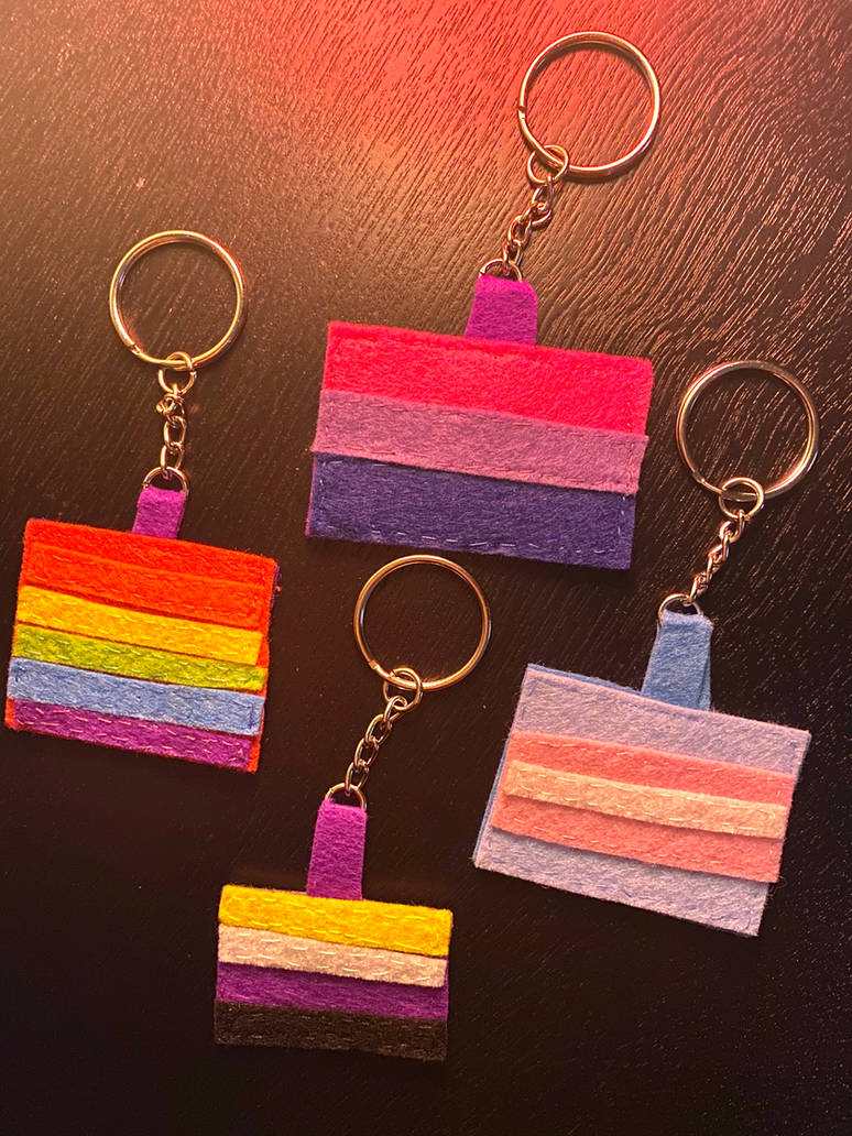 Pride Flags Key Pride Flag Keychains! by fallowrune on DeviantArt