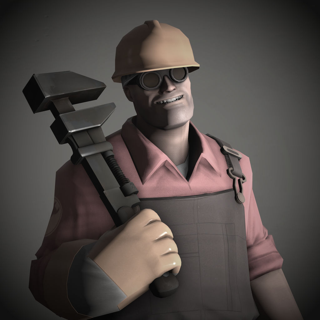 Tf2 Engineer Color Engineer Portrait Pale - Team Fortress 2 by DieKeksRebellion on DeviantArt