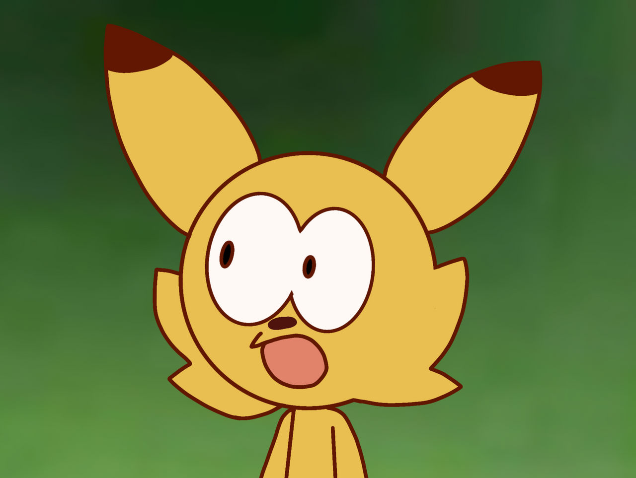 surprised Pikachu by pepperthe2008rabbit on DeviantArt