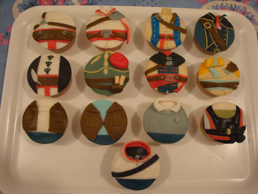 Assassin's creed cupcakes by Valkyrie-21