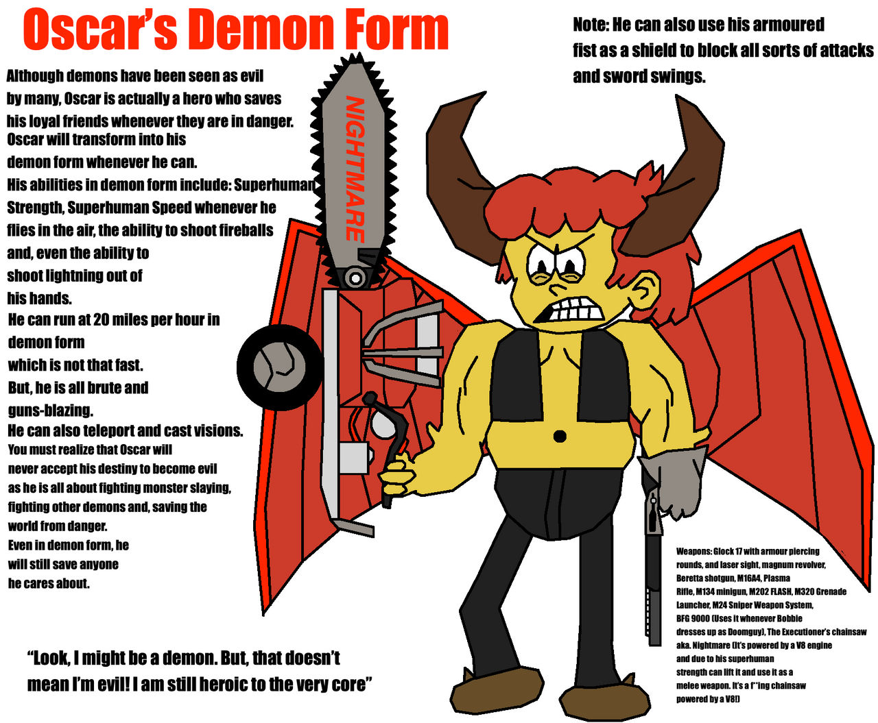 Oscar's Demon Form