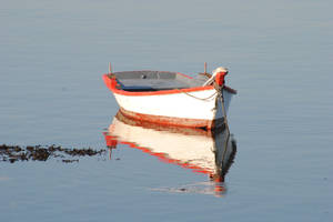 Boat, reflection by Elmininostock