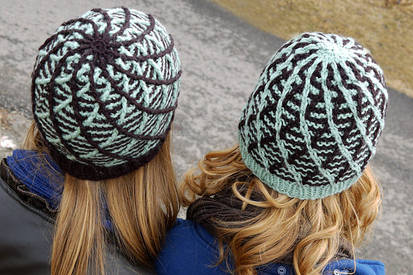 Cross Threaded Knit/Crochet Beanies for Tangled!