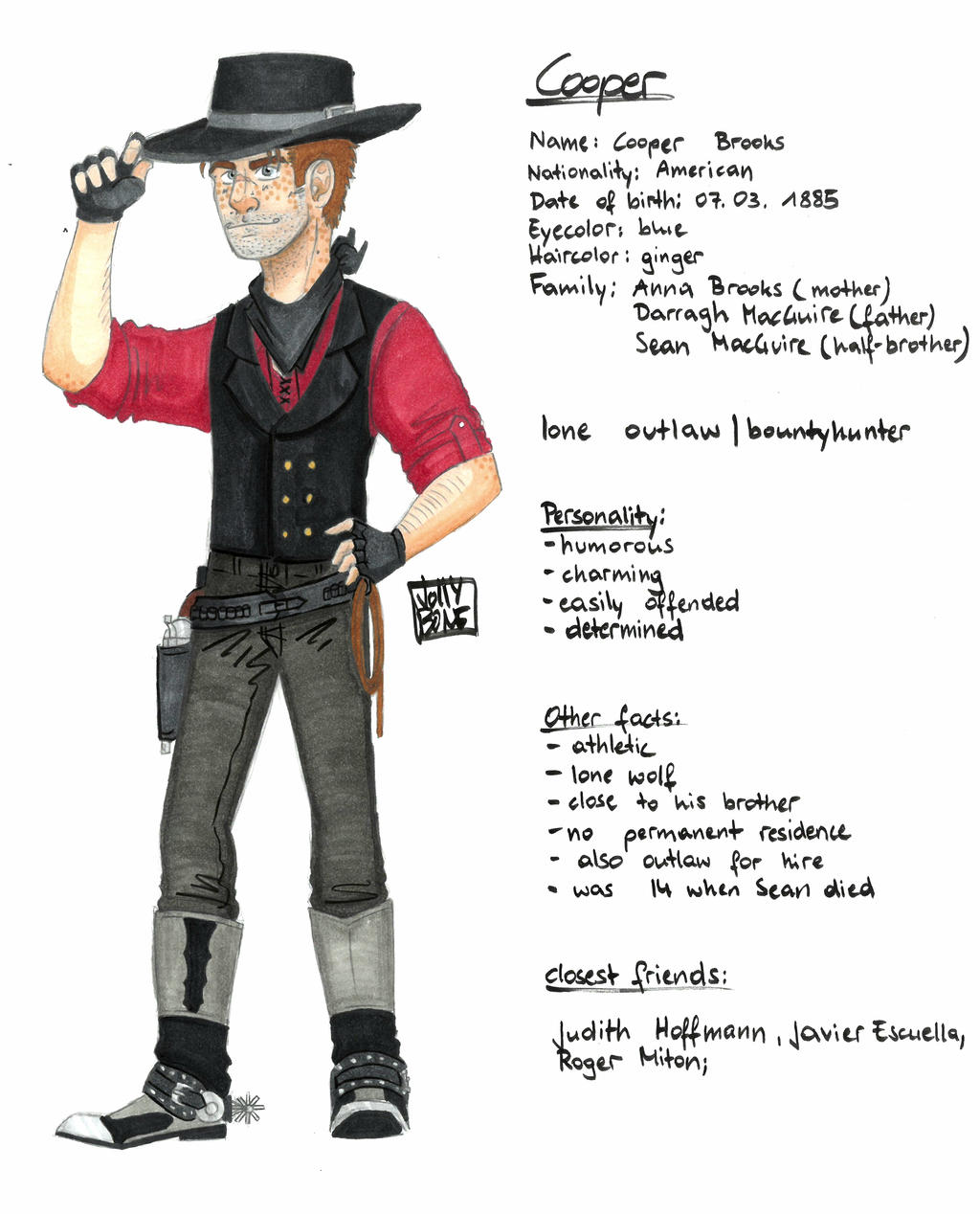 RDR2: OC: Cooper Brooks ref. by JollyBone on DeviantArt