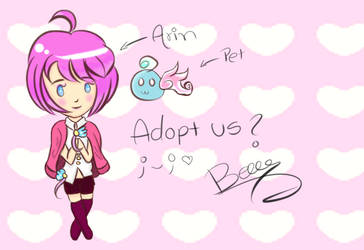 [ADOPT] Magical Girl and Her Pet! :3 (Arin:Aqua)