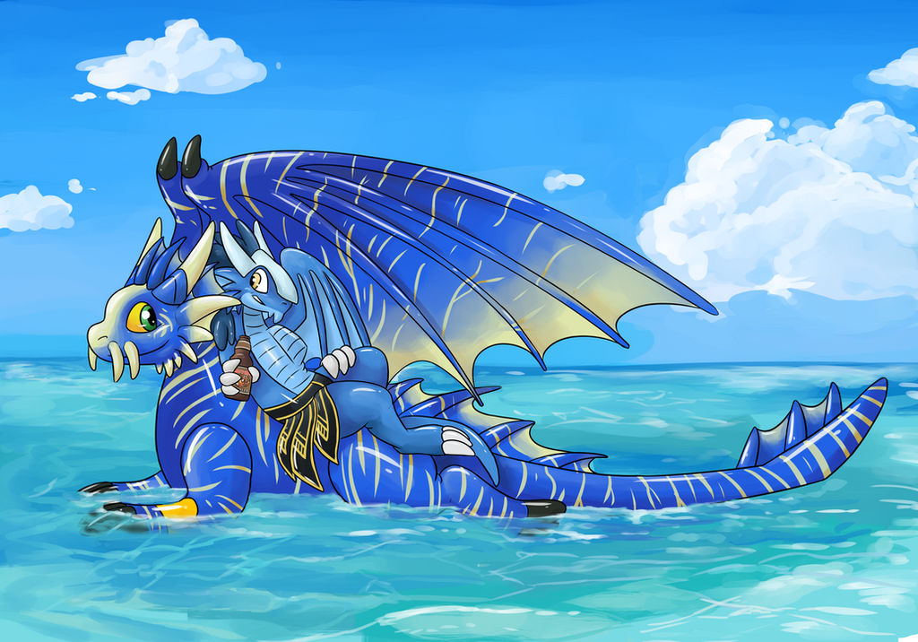 Squeaky Dergs Lounging on the Sea (Eltha) by CurusKeel