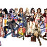 Final Fantasy Girls Collage