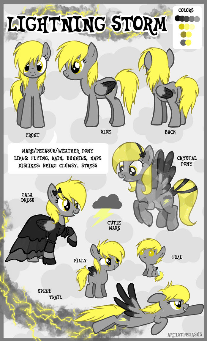 Lightning Storm Reference Sheet by artist-pegasus on DeviantArt