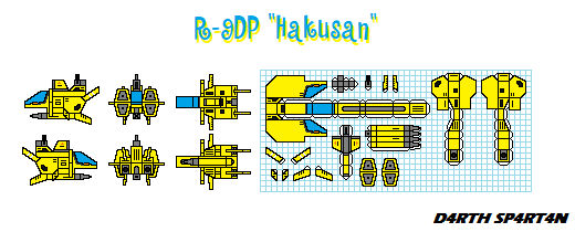 R-9DP 'Hakusan' 's templates by D4RTHSP4RT4N on DeviantArt