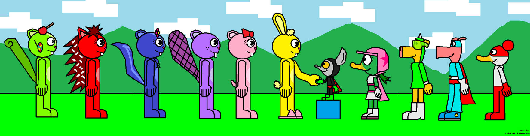 HTF meets the Minimighty Kids by D4RTHSP4RT4N on DeviantArt