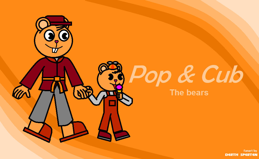 HTF Pop and Cub a/c style by D4RTHSP4RT4N on DeviantArt