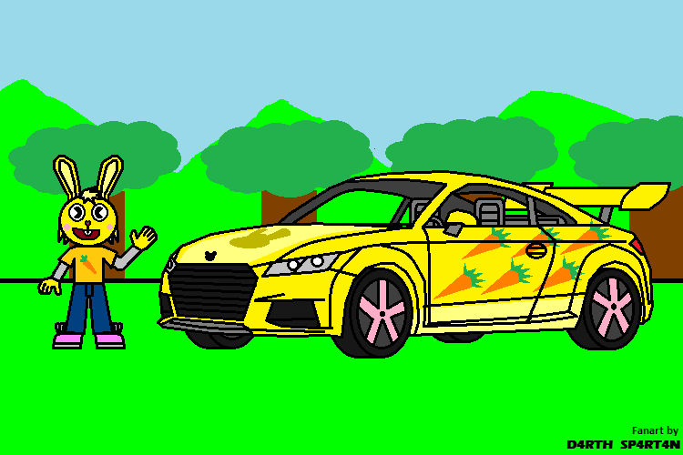 HTF Cuddles's race car by D4RTHSP4RT4N on DeviantArt