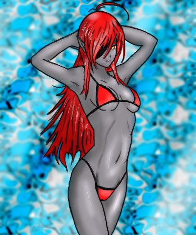 Belxullyn in swimsuit