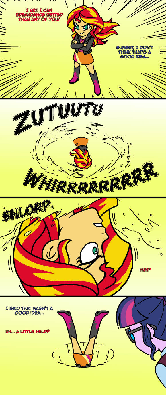 Sunset Shimmer Breakdance Comic by CrystalineCodexR on DeviantArt