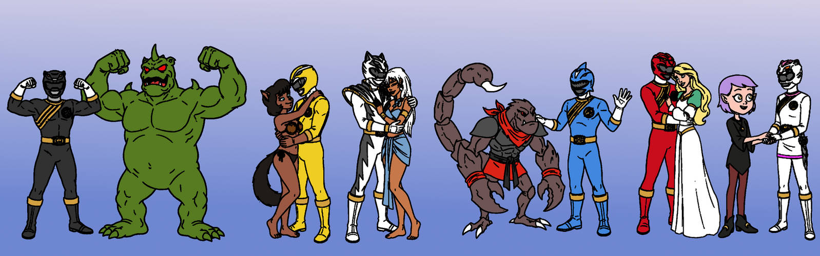 Splatoon Power Rangers Mighty Morphin Power Rangers Crossover by CrystalineCodexR on DeviantArt